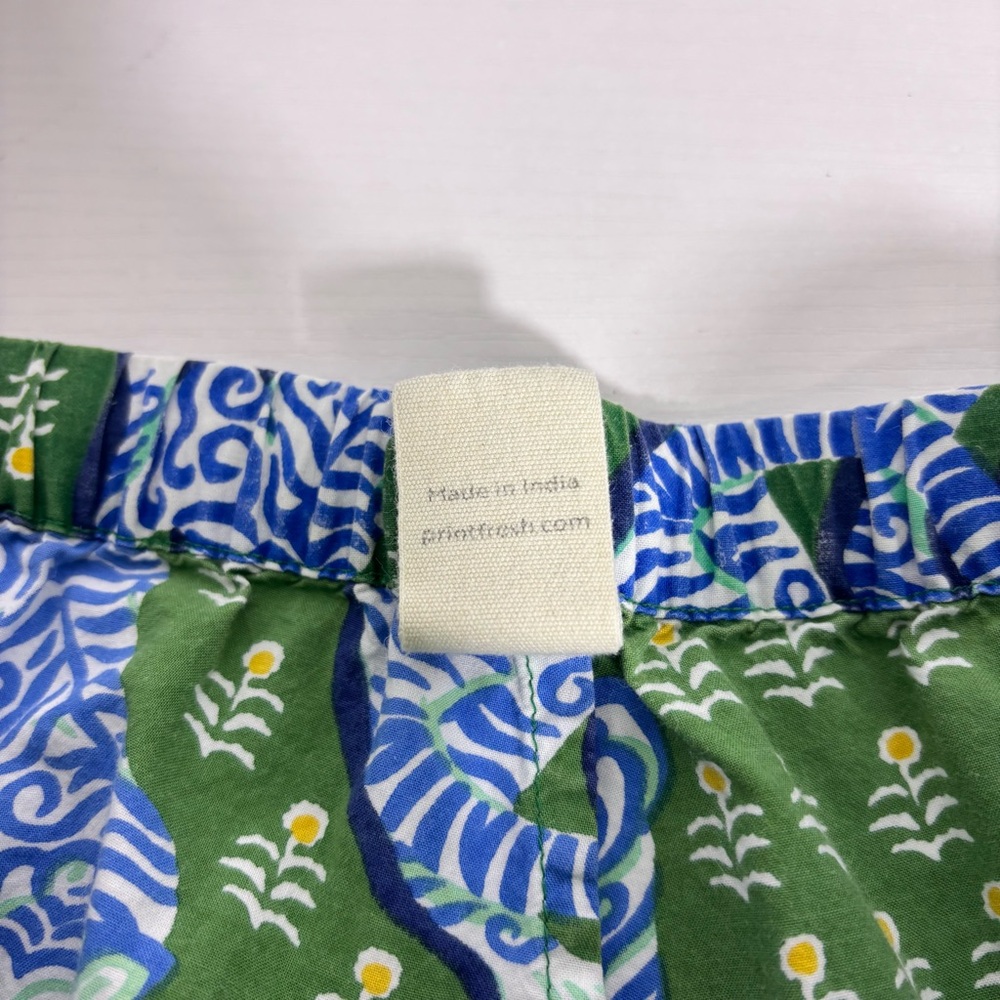 Print Fresh Green and Blue Tiger-Print Cotton Pajama Set - Picture 9 of 16